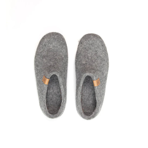 NZ Wool Slipper | Valais Slip-on Rubber Sole