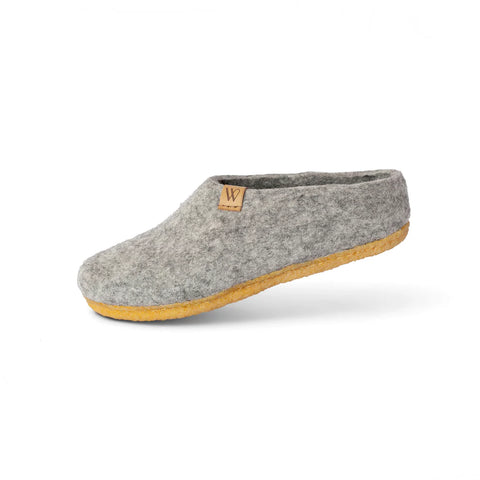 NZ Wool Slipper | Valais Slip-on Rubber Sole