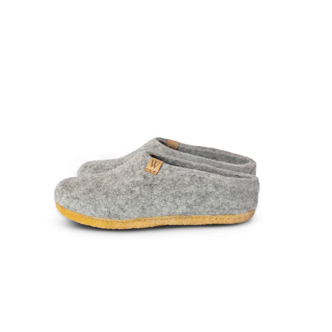 NZ Wool Slipper | Valais Slip-on Rubber Sole