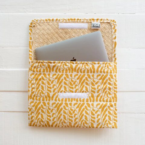 Handprinted Tropical Laptop Case