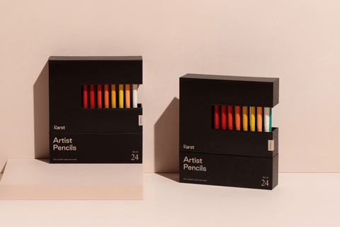 Premium Woodless Artist Pencils | Pack of 24
