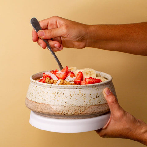 Ceramic Travel Bowl & Lid