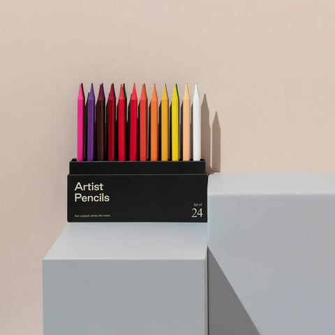 Premium Woodless Artist Pencils | Pack of 24