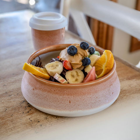 Ceramic Travel Bowl & Lid