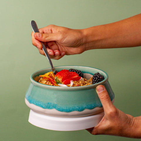 Ceramic Travel Bowl & Lid