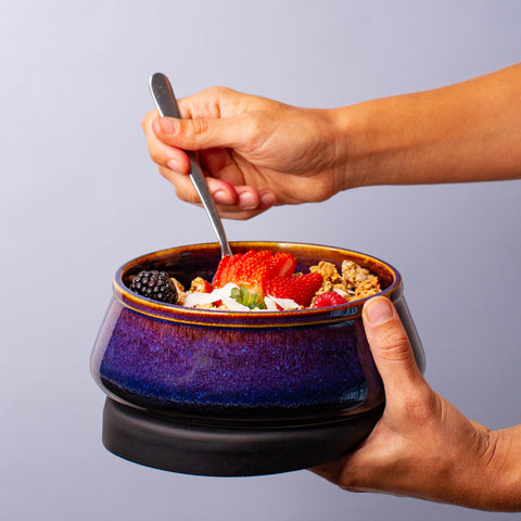 Ceramic Travel Bowl & Lid