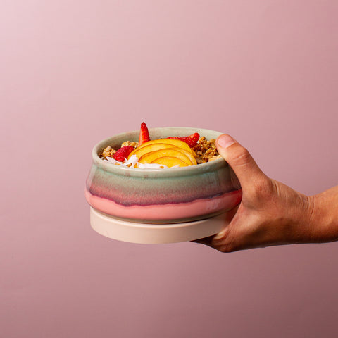 Ceramic Travel Bowl & Lid