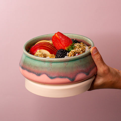 Ceramic Travel Bowl & Lid