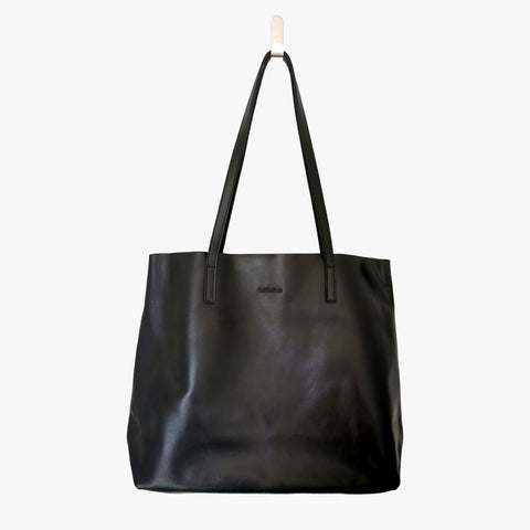 Handcrafted Raw Edged Leather Tote