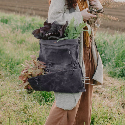 Waxed Canvas Gathering Bag