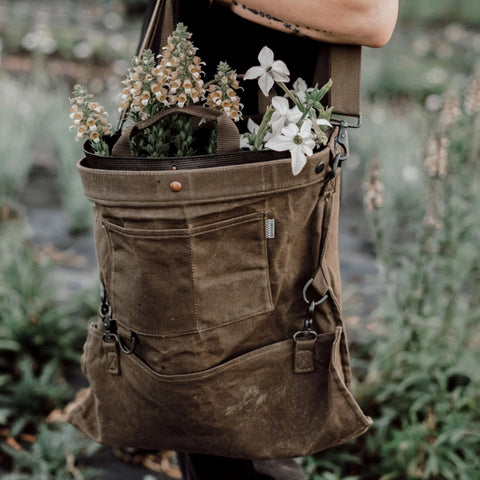 Waxed Canvas Gathering Bag