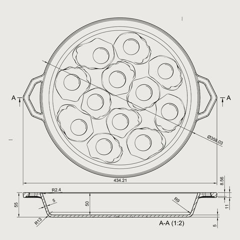Handcrafted Ironclad Pan