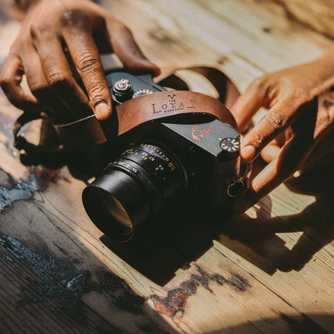 Handcrafted Leather Camera Strap