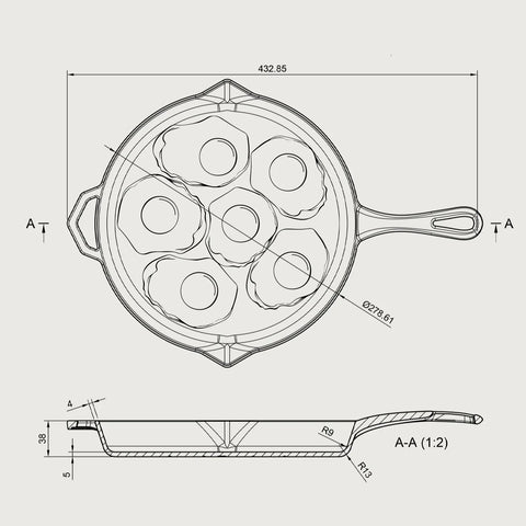 Handcrafted Ironclad Pan