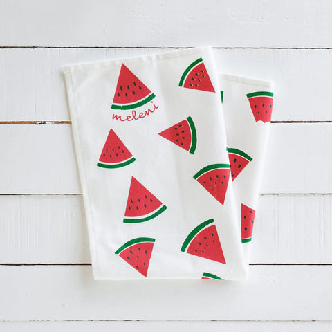 Handprinted Cotton Tea Towels