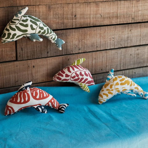 Handmade Fijian Dolphin Soft Toys