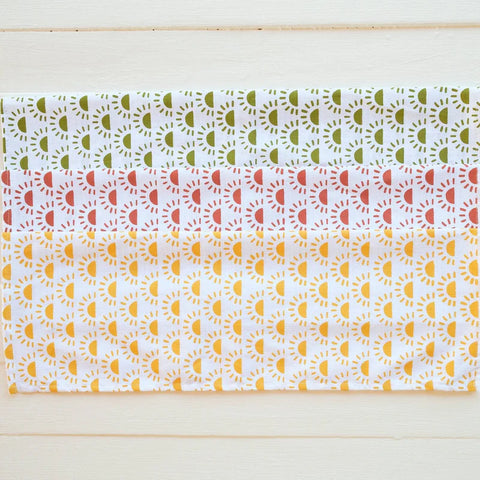 Handprinted Cotton Tea Towels