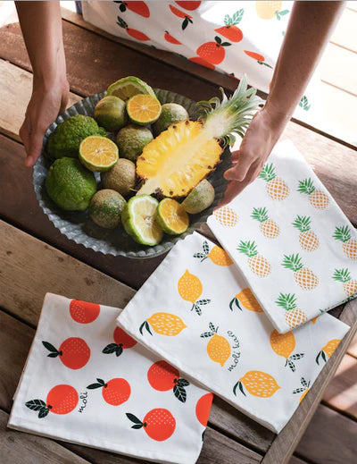 Handprinted Cotton Tea Towels
