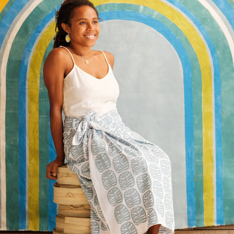Handprinted Sulu Sarong