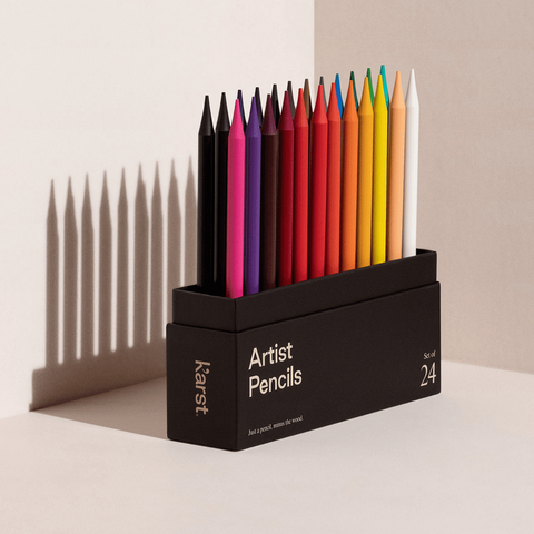 Premium Woodless Artist Pencils | Pack of 24