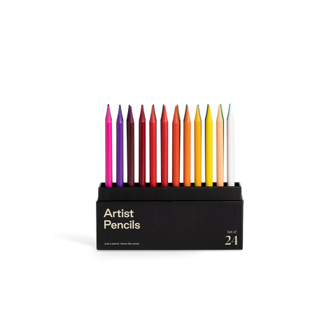 Premium Woodless Artist Pencils | Pack of 24