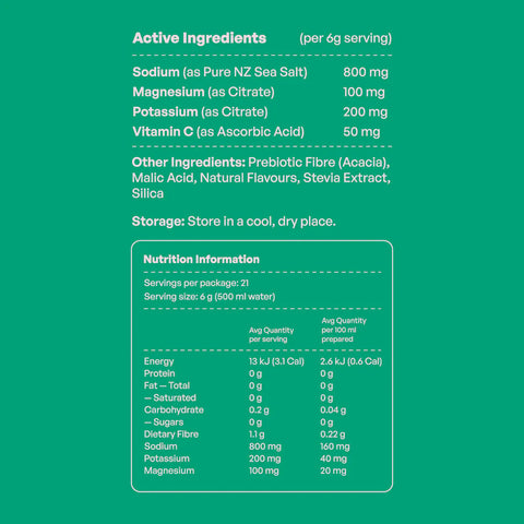 Sugar Free Natural Electrolytes