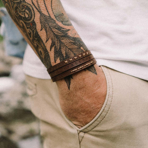 Leather Wristbands That Fight Modern-Day Slavery