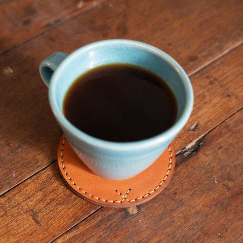 Handcrafted Leather Coasters | Set of 2