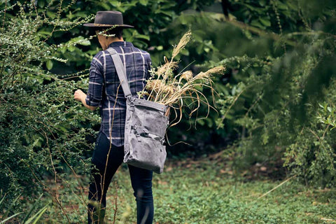 Waxed Canvas Gathering Bag