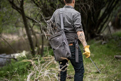 Waxed Canvas Gathering Bag