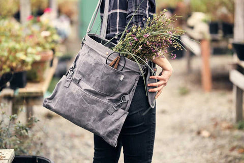 Waxed Canvas Gathering Bag